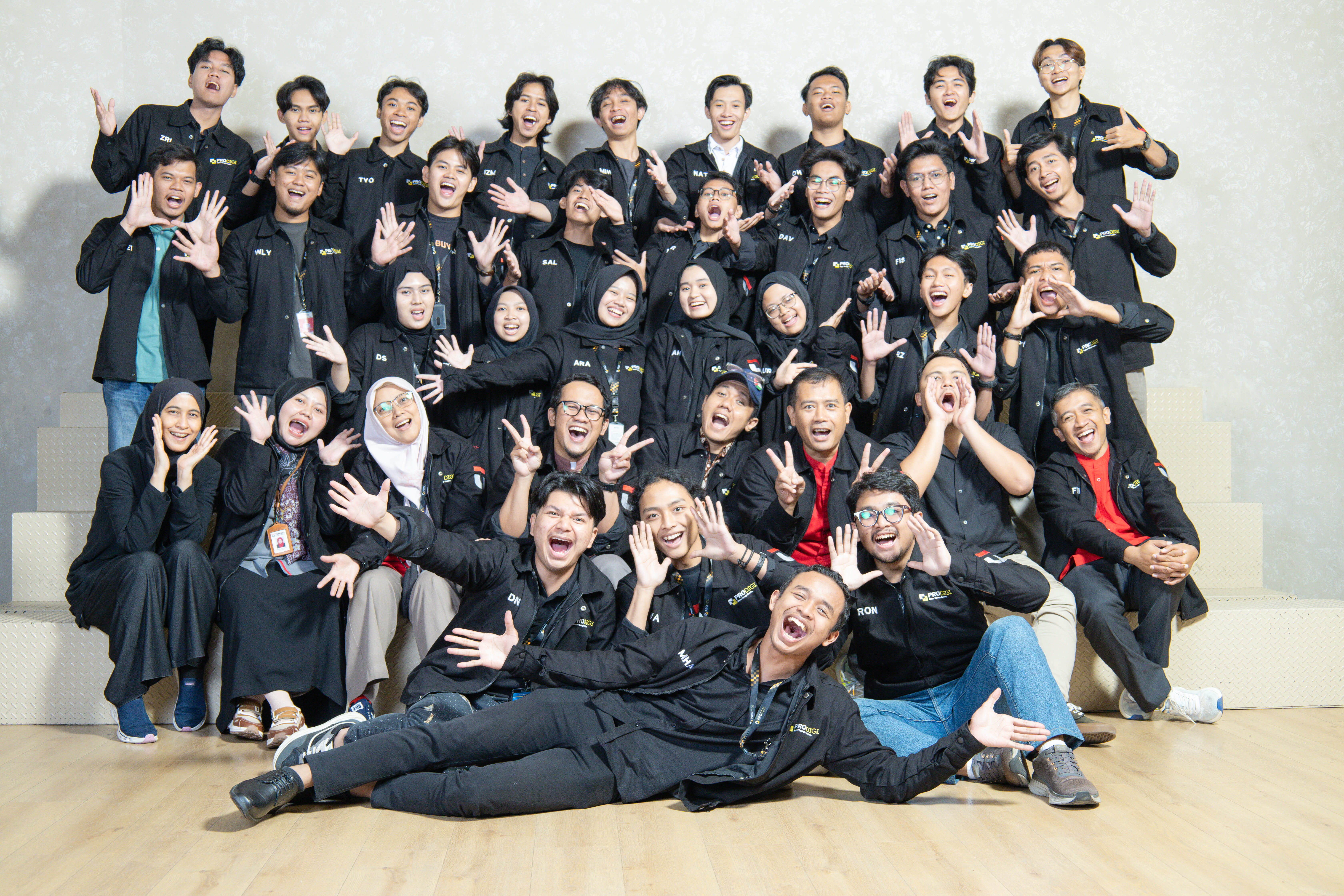 Group celebration photo